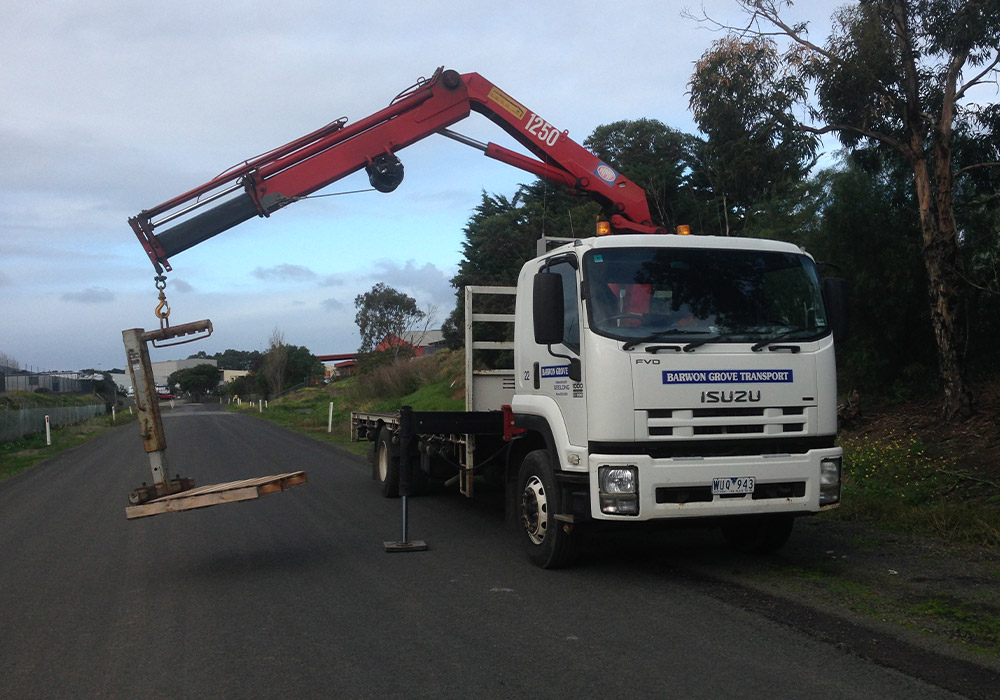 Crane truck, Geelong